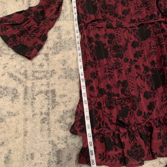 Dex Maroon & Black Dress - Picture 5 of 6